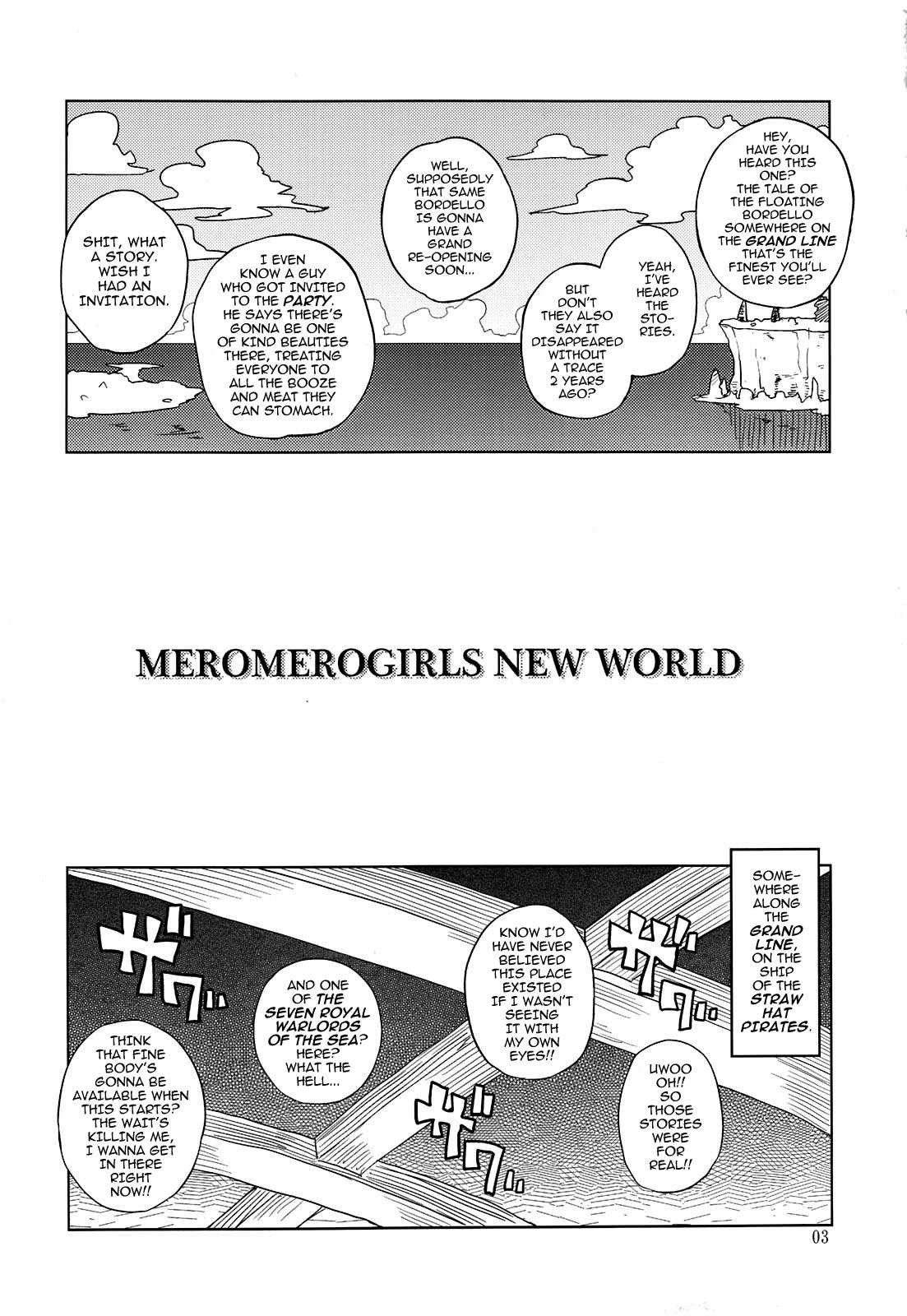 [Denki Shougun] MEROMERO GIRLS NEW WORLD (One Piece) [ENG] (Decensored) 
