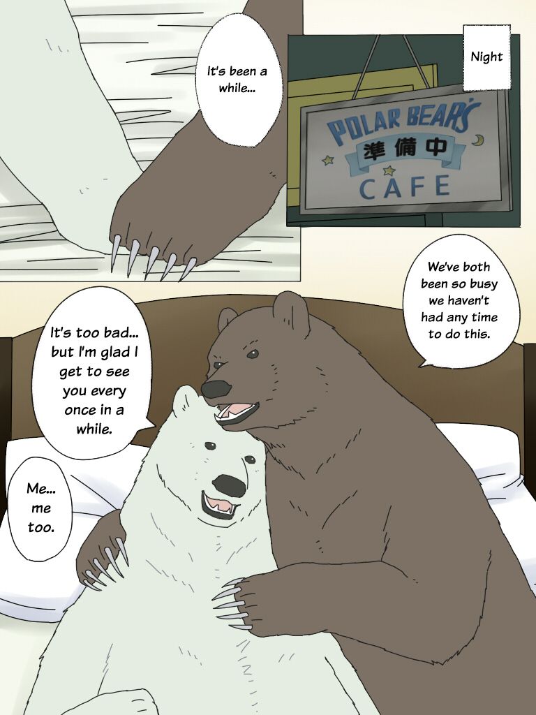 [Otousan (Otou)] Shirokuma-san to Haiiroguma-san ga Ecchi suru dake | Polar Bear and Grizzly Just Have Sex [English] [@and_is_w] [尾刀産 (尾刀)] 白熊さんと灰色熊さんがエッチするだけ [英訳]