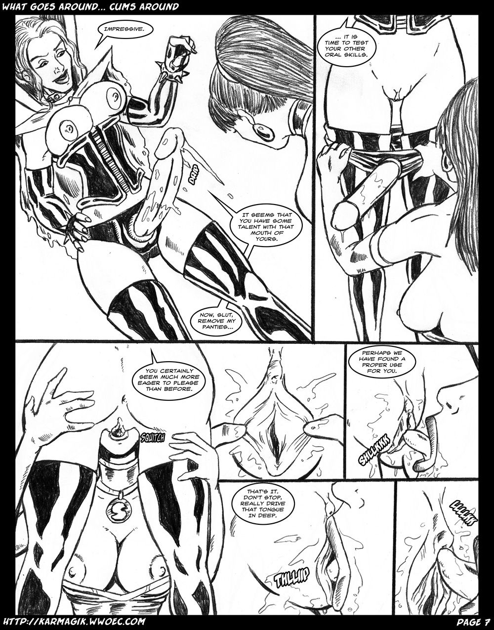 [Karmagik] What Goes Around... Cums Around (Fantastic Four, Wonder Woman) 